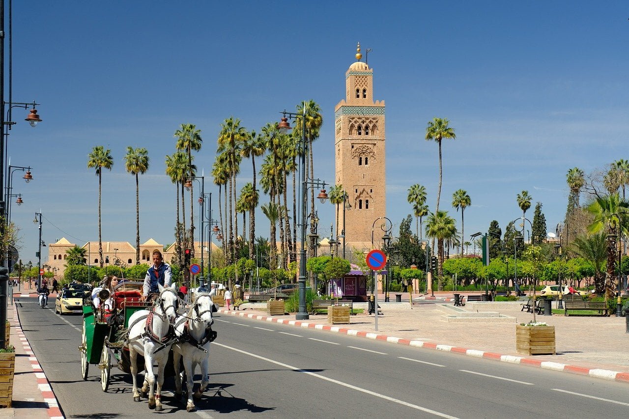 Marrakech street Morocco luxury tour view