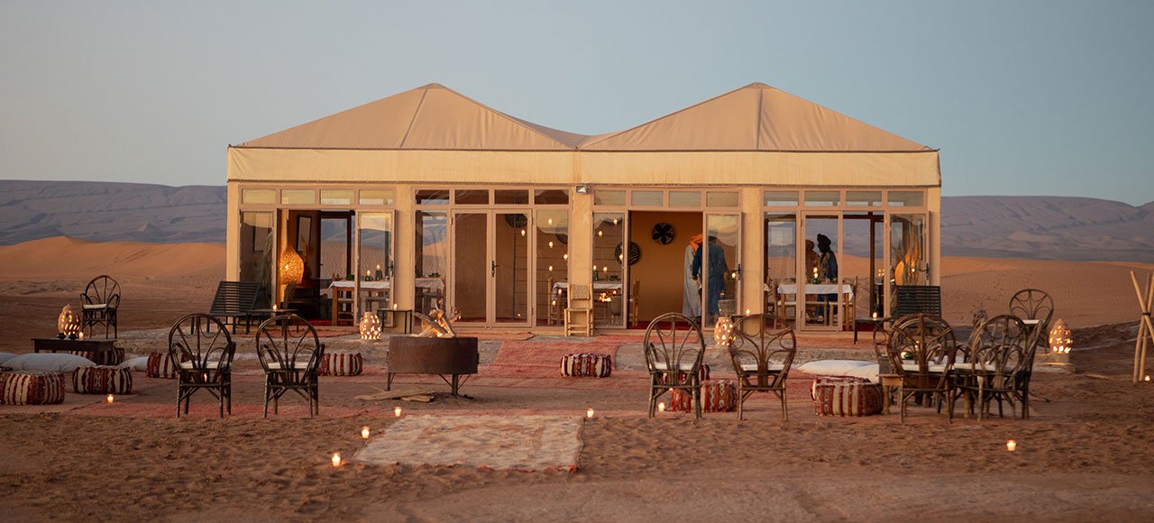 Luxury desert camp Morocco luxury Tour Sahara experience