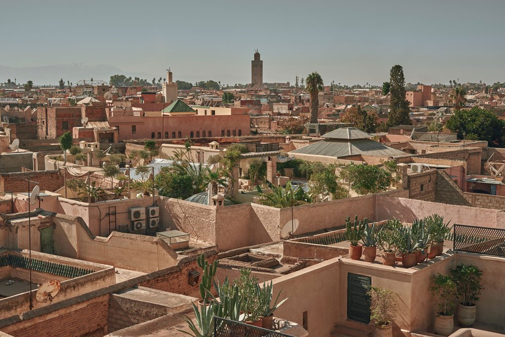 Marrakech city Morocco luxury tour rooftop view