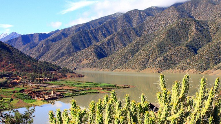 Ouirgane lake Travel to Morocco natural beauty