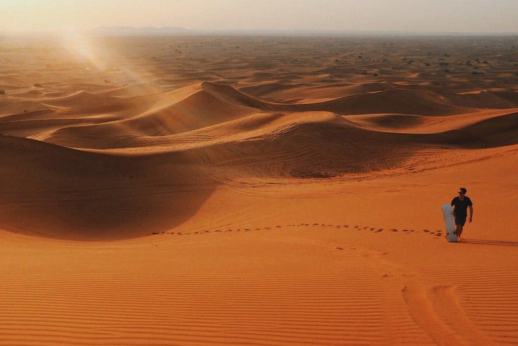 Sandboarding Erg Chebbi Morocco Sahara desert adventure